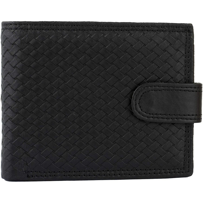 Mens Smart Bifold Wallets RFID Protected Genuine Leather with Coin Pockets -