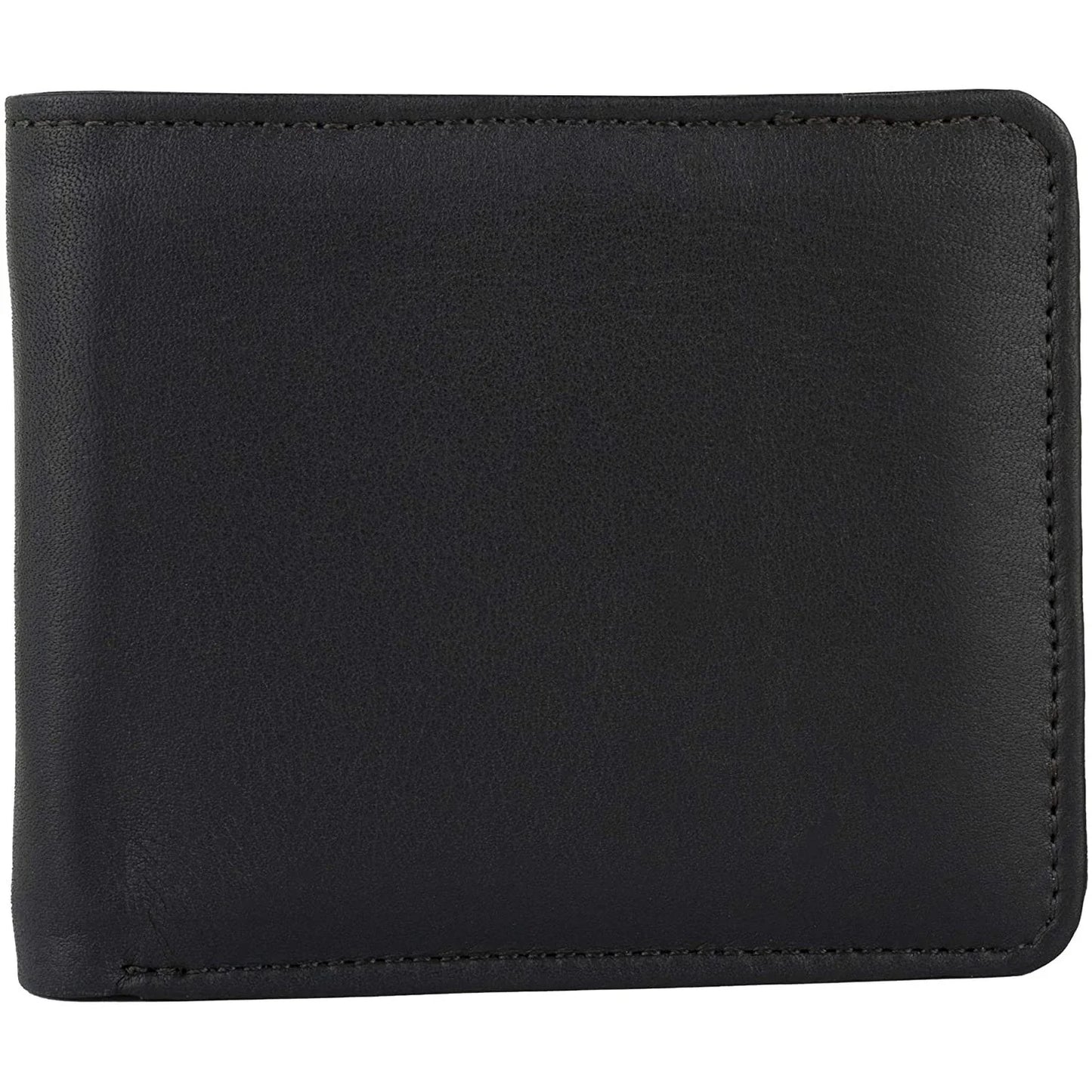 mens smart bifold wallets rfid protected genuine leather with coin pockets -