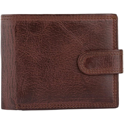 Mens Smart Bifold Wallets RFID Protected Genuine Leather with Coin Pockets -