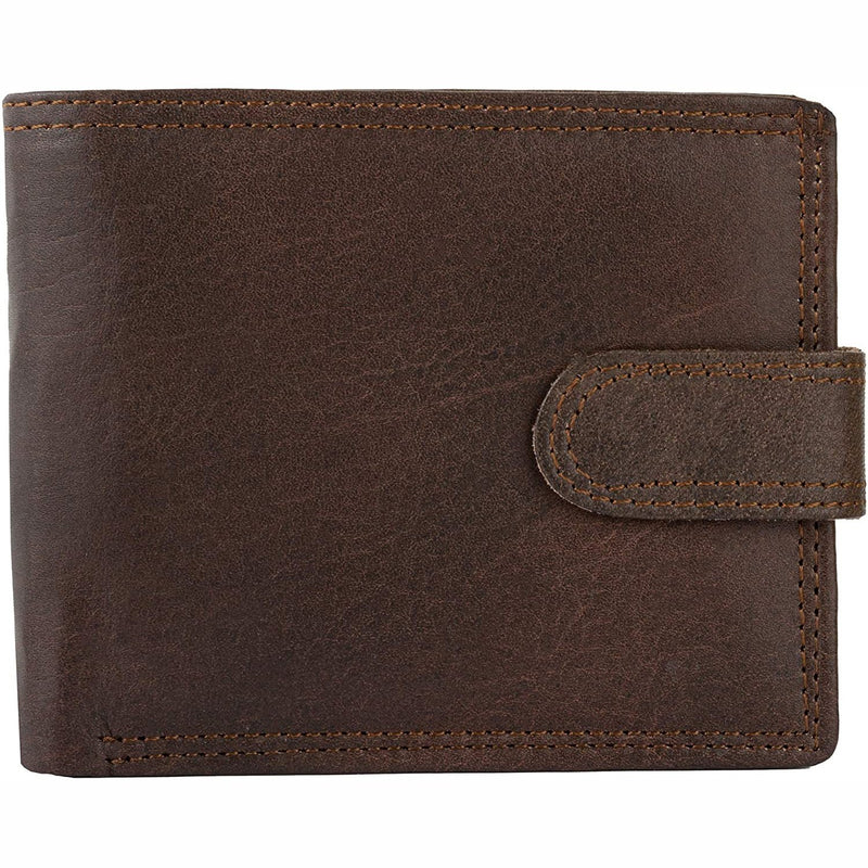 Men Genuine Leather Bi-Fold Wallet