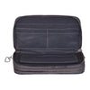 Men's Smart Grey Leather Wallet Purse -