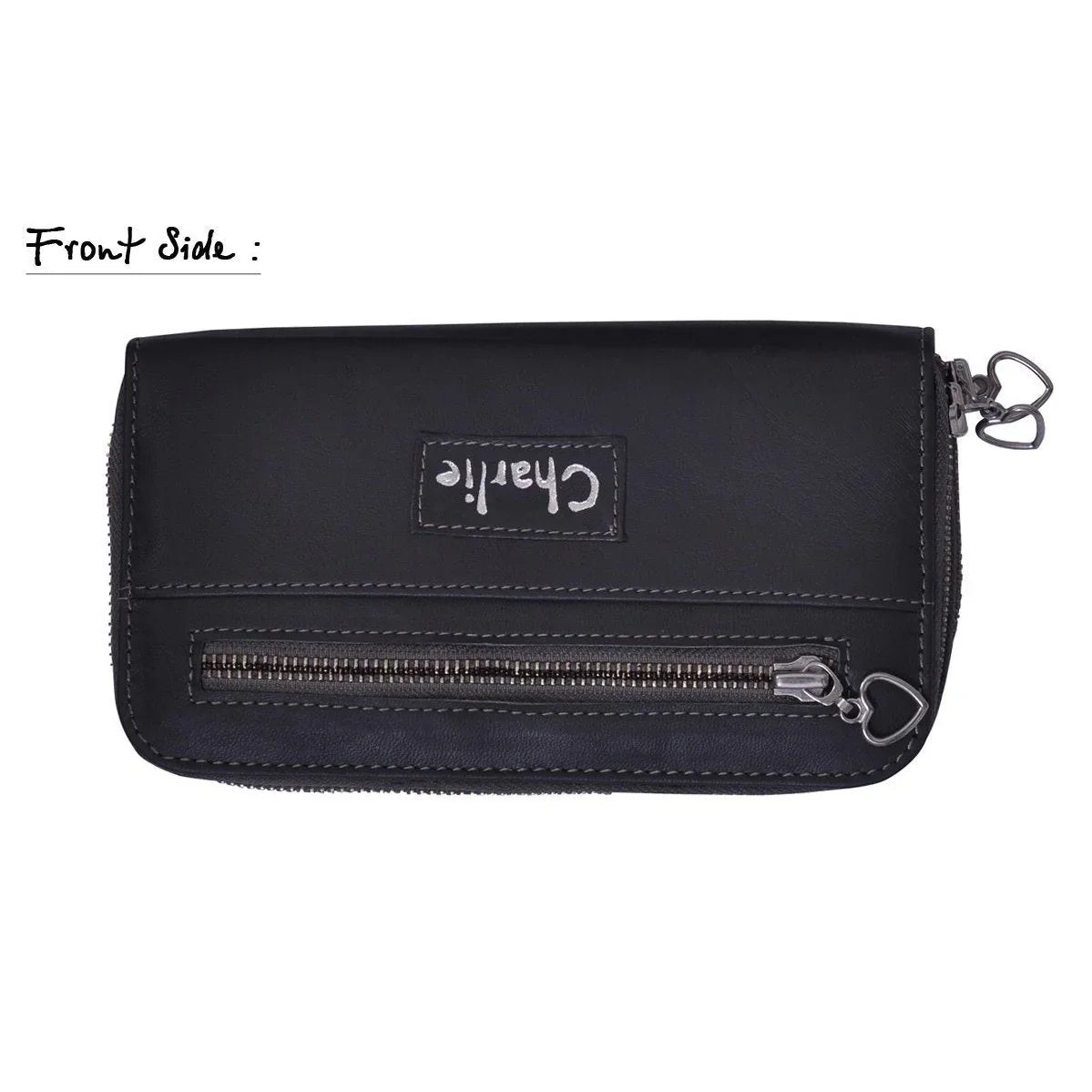 men's smart grey leather wallet purse -
