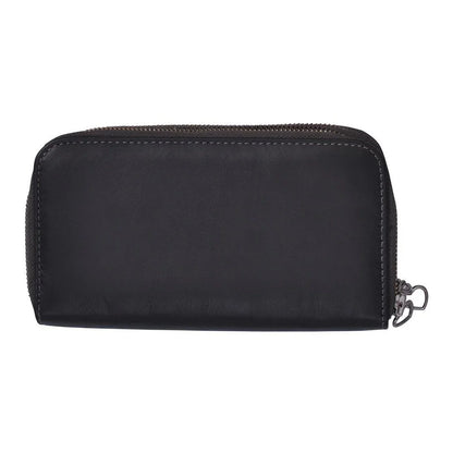 Men's Smart Grey Leather Wallet Purse -