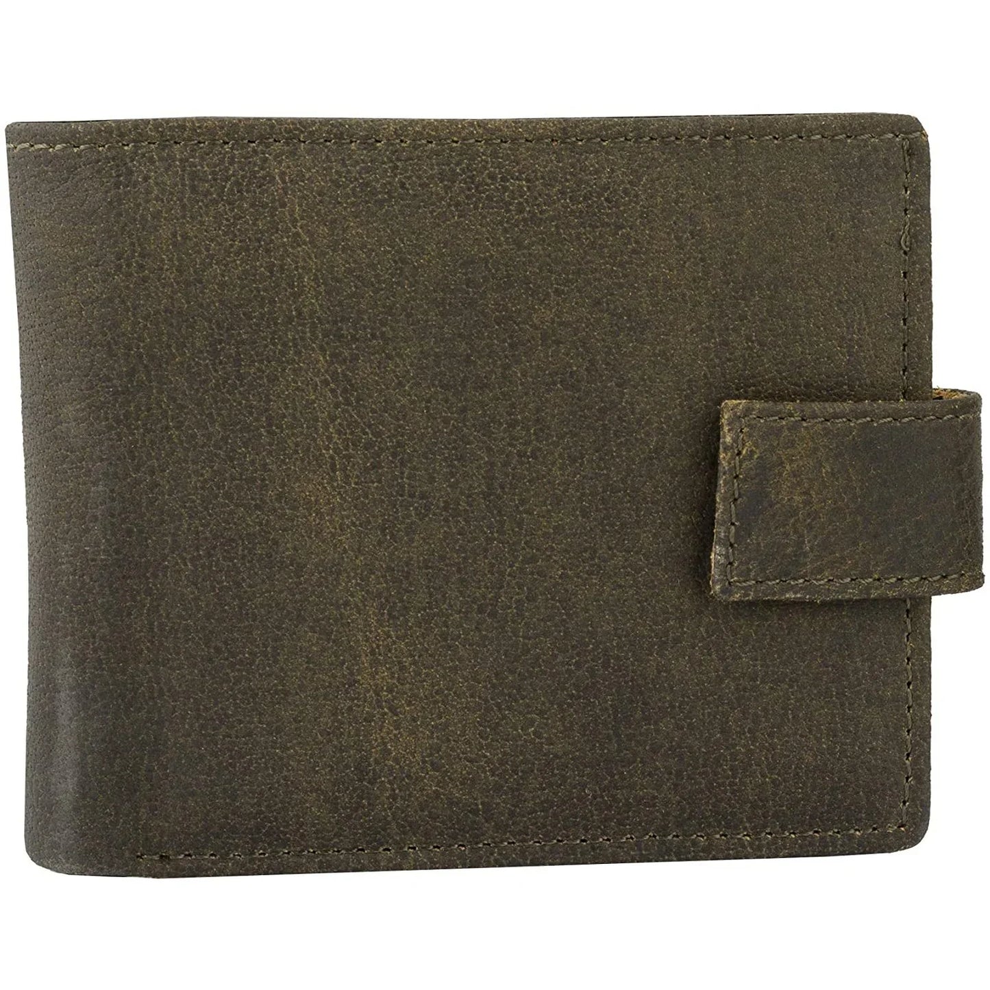 mens smart trifold wallets rfid protected genuine leather with coin pockets, card holder with gift box -
