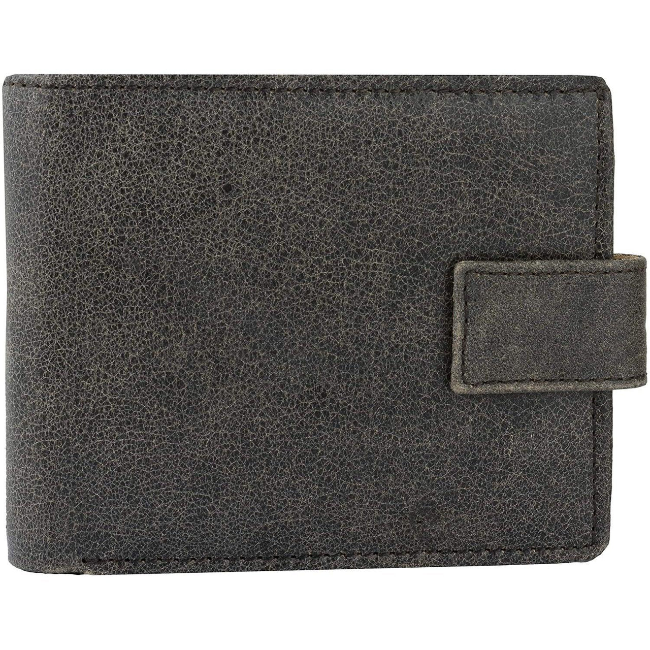 Mens Smart Trifold Wallets RFID Protected Genuine Leather with Coin Pockets, Card Holder with Gift Box -
