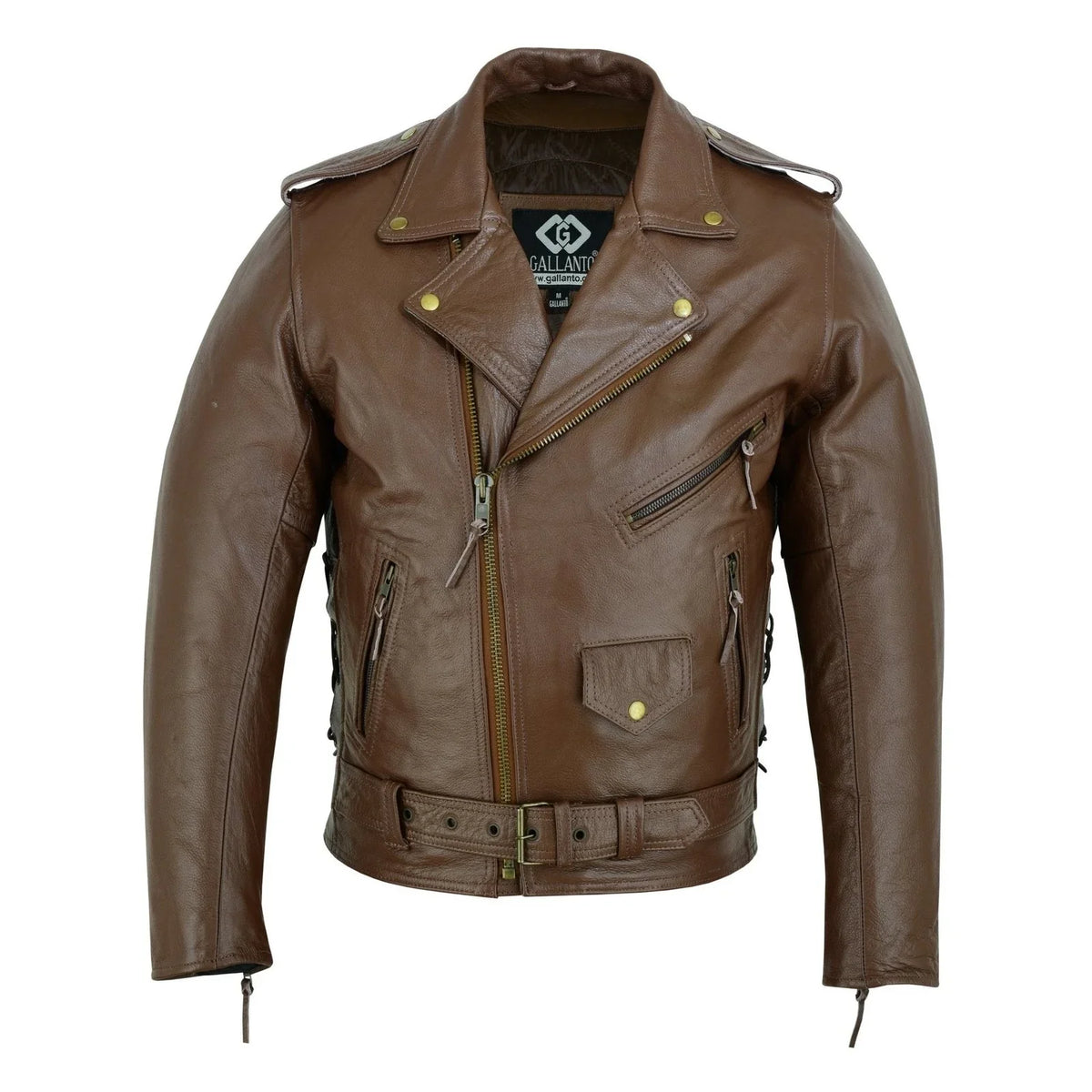Vintage 90s cow single leather jacket Men