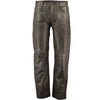 Men's Stonewash Distressed Vintage Leather Pants Trousers -