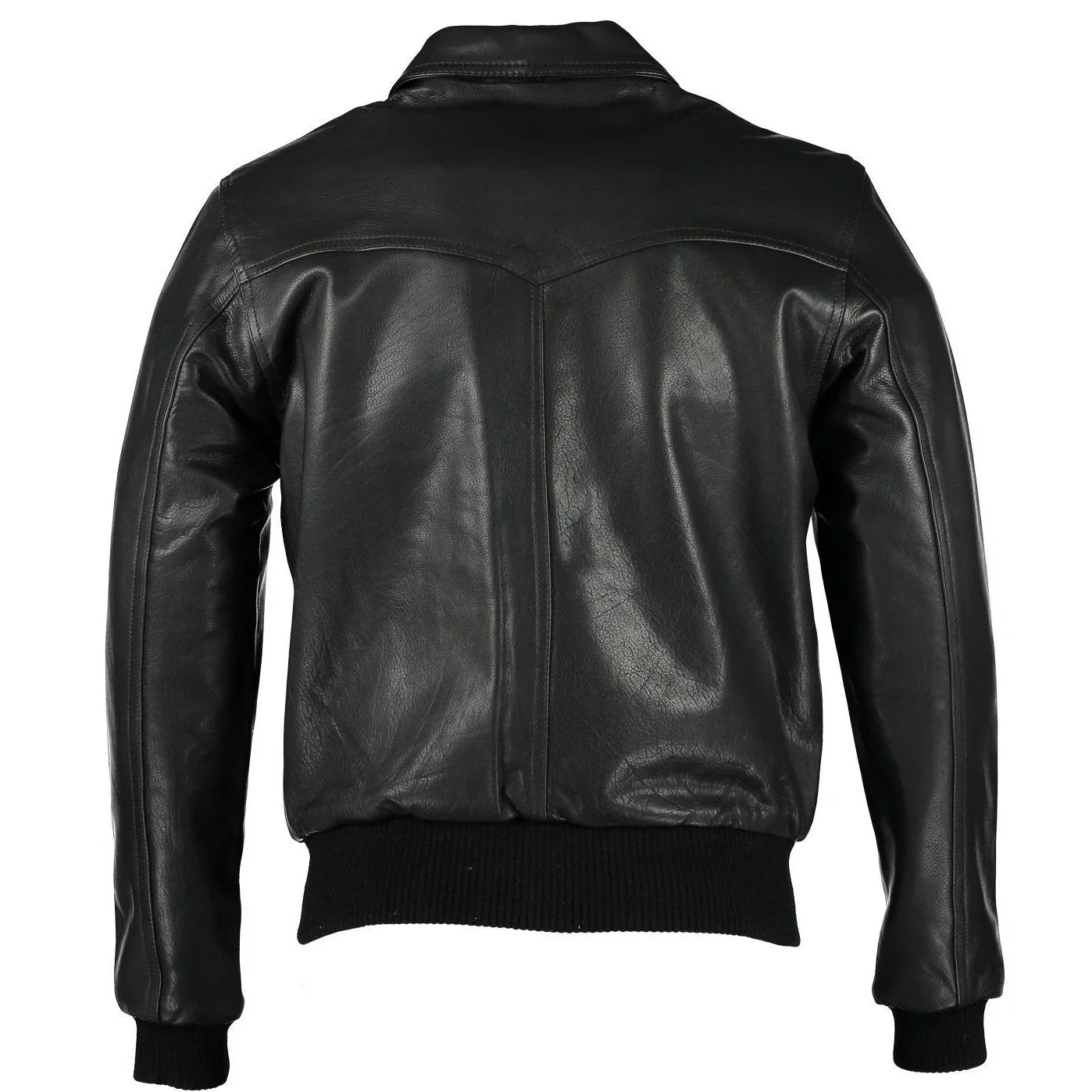 men's the deal vintage brown bomber leather jacket -