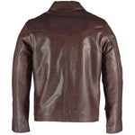 Men's The Wheelman Vintage Brown Leather Jacket -