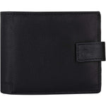 Mens Tri fold Wallet with Coin Pocket - RFID Protected Genuine Leather with Card Holder -