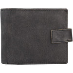 Mens Tri fold Wallet with Coin Pocket - RFID Protected Genuine Leather with Card Holder -