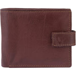 Mens Tri fold Wallet with Coin Pocket - RFID Protected Genuine Leather with Card Holder -