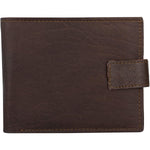 Mens Tri fold Wallet with Coin Pocket - RFID Protected Genuine Leather with Card Holder -