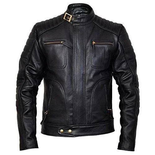 mens weybridge designer leather jacket -