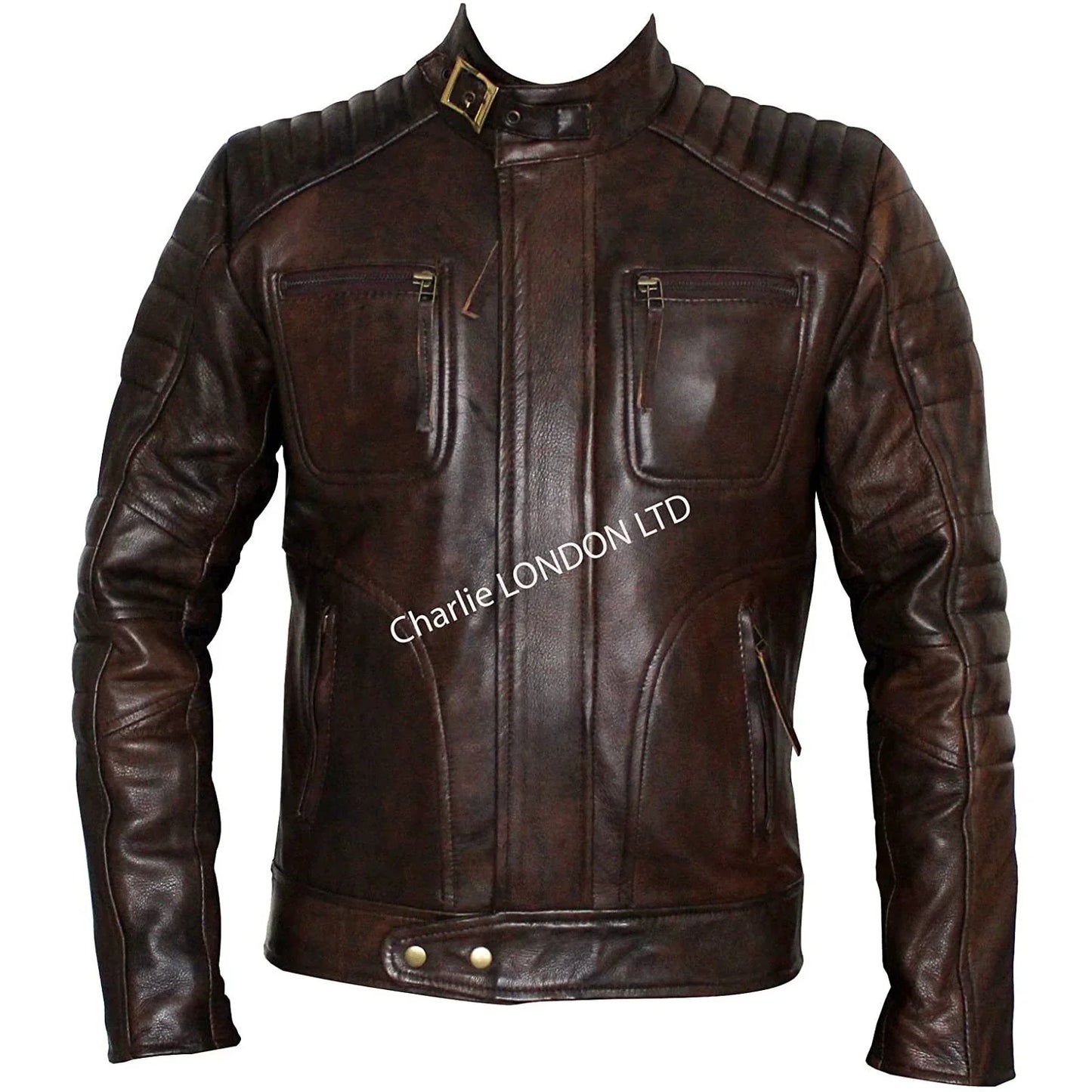 mens weybridge vintage tan leather jacket -