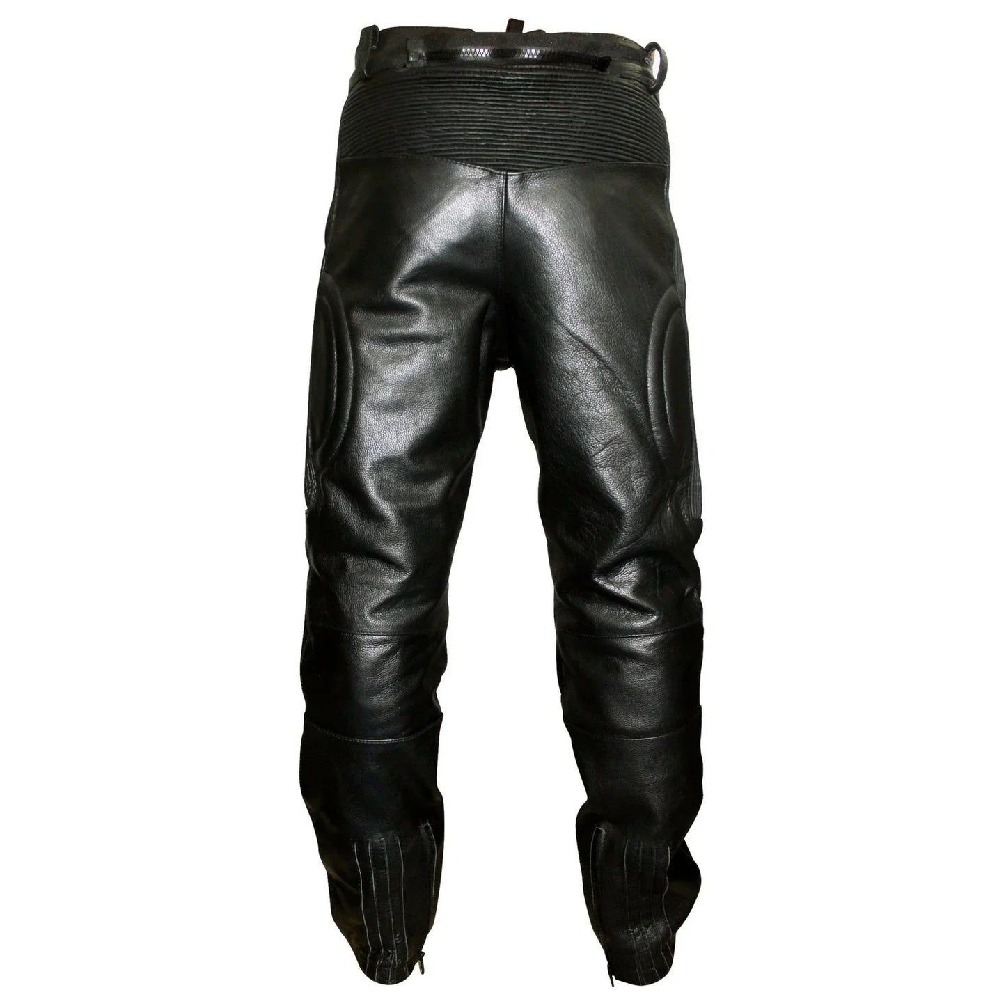 myleather limo padded biker motorcycle leather trousers pants -