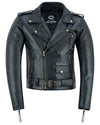 Premium Leather Terminator Marlon Brando Biker Motorcycle Jacket -