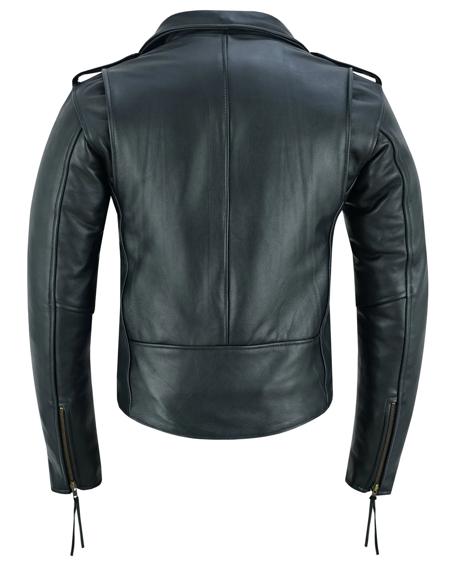 premium leather terminator marlon brando biker motorcycle jacket -