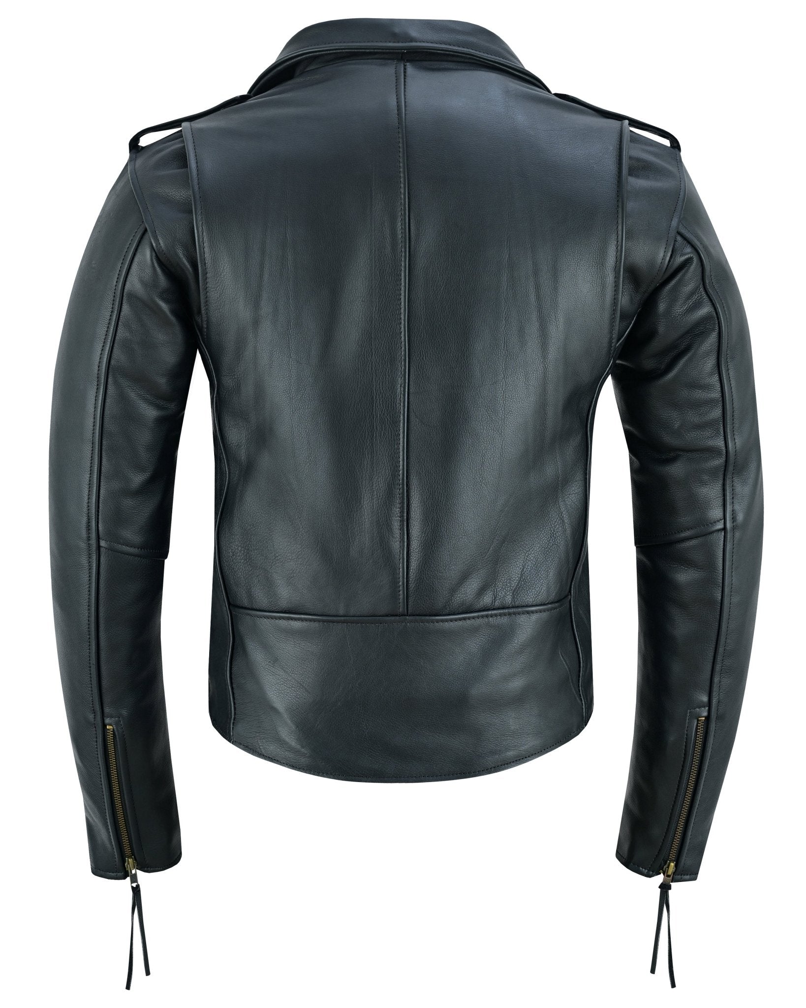Premium Leather Terminator Marlon Brando Biker Motorcycle Jacket ...
