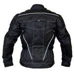 Raven Textile Motorcycle Armoured Jacket (Cordura Fabric Biker Advanced Black -