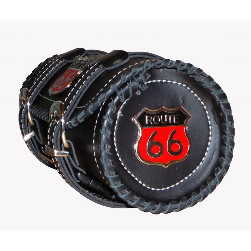 Route 66 Leather Biker Tool Bag -