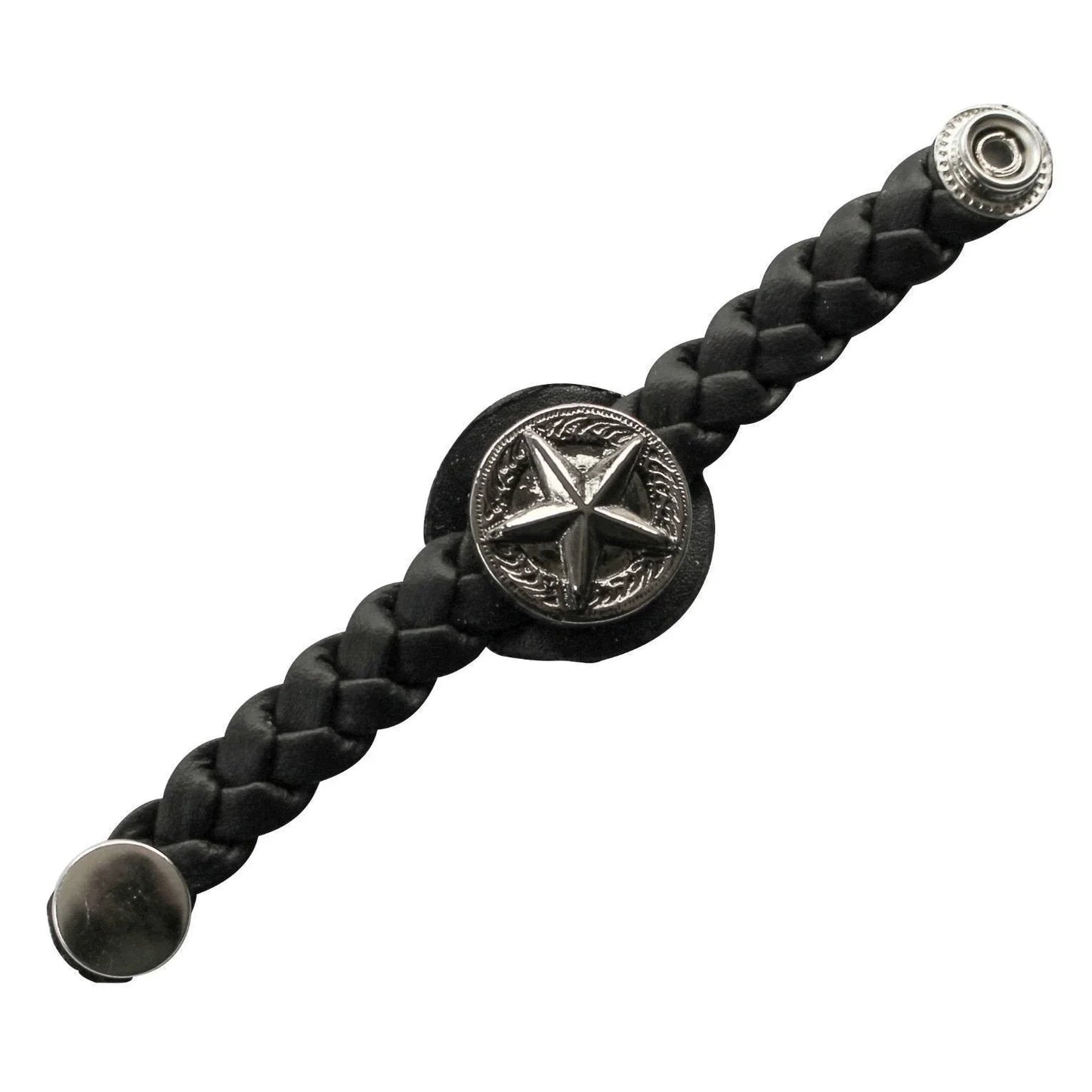 star braided leather vest waistcoat extender -
