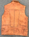 Tan Vintage Leather Vest -