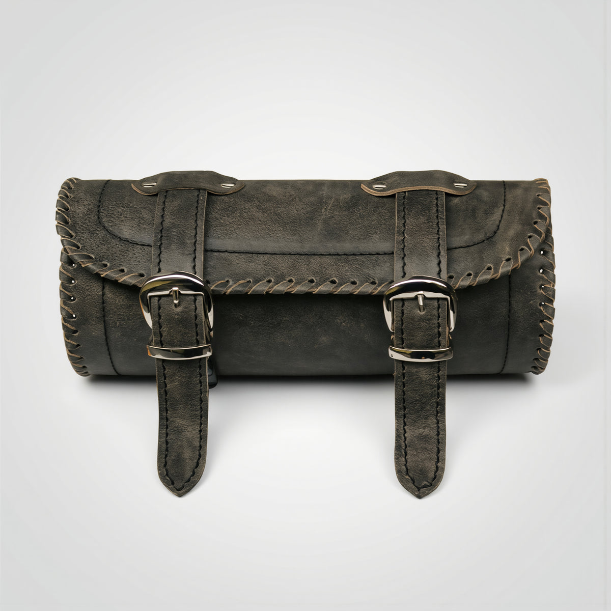 Vintage Stonewash Motorcycle Cowhide Leather Tool Bag -