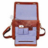 Vintage Tan Leather Laptop MacBook Messenger Bags -