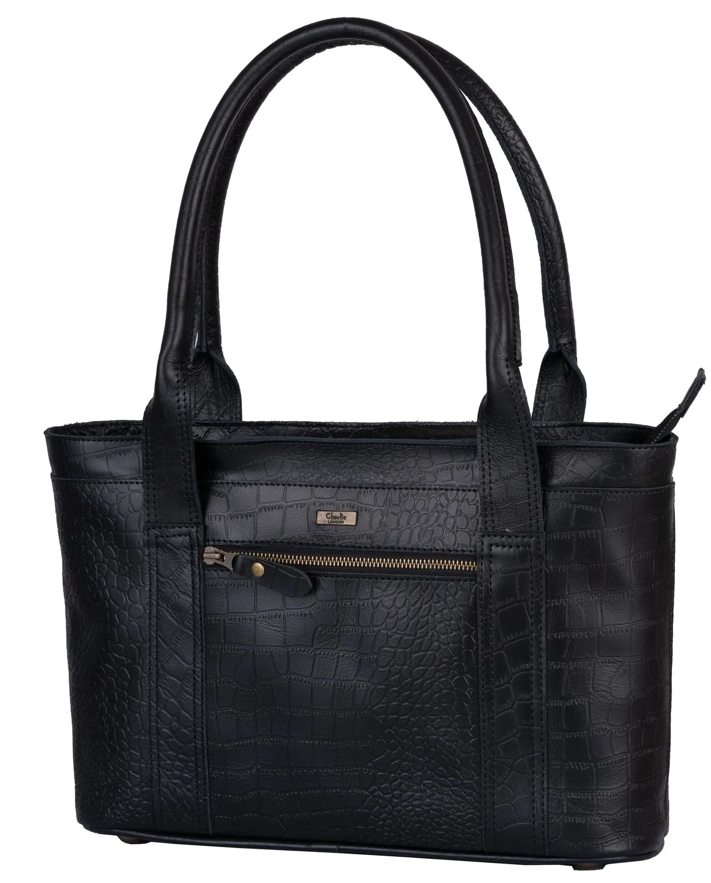 wandsworth crocodile print ladies leather handbags -
