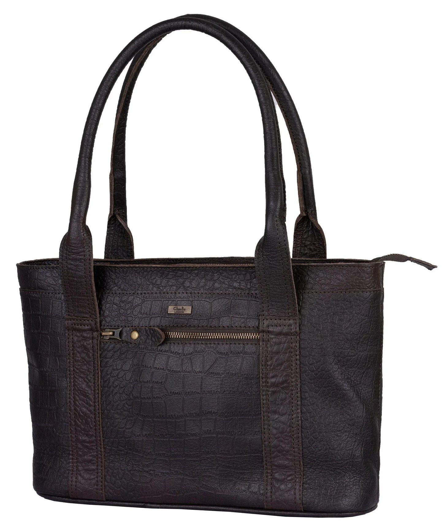 wandsworth crocodile print ladies leather handbags -