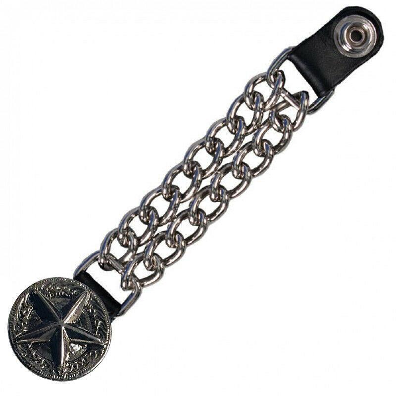 western star chain leather biker vest extender -