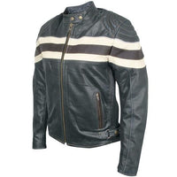 Women's Racer Motorcycle Leather Jacket -