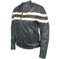 Women's Racer Motorcycle Leather Jacket -