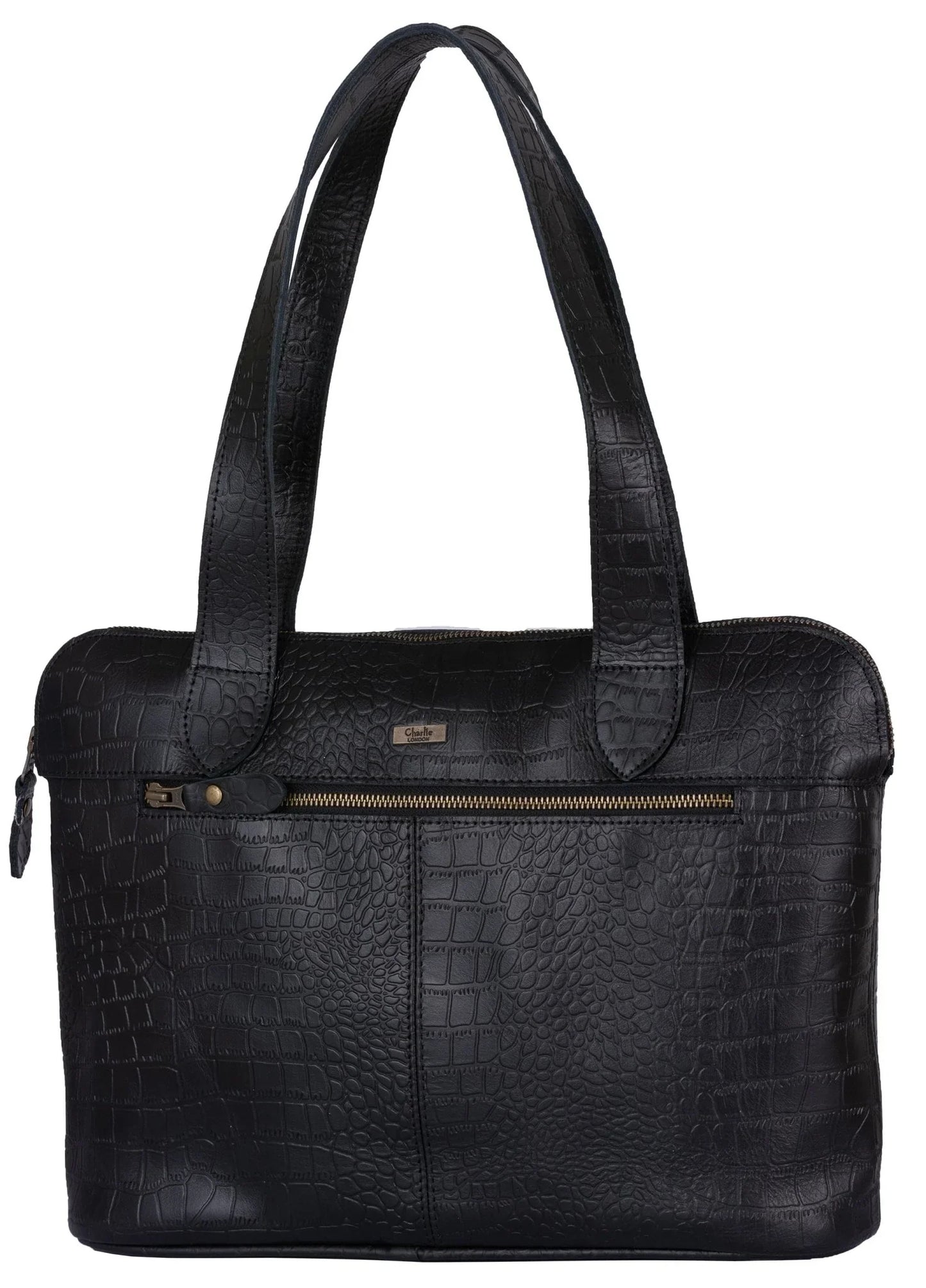wrexham crocodile print leather work bags for womens -
