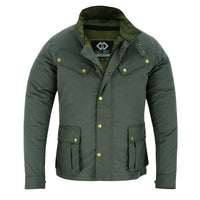 Zodiac Waxed Cotton Motorcycle Jacket Textile Biker Fashion -
