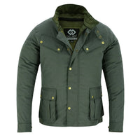 Zodiac Waxed Cotton Motorcycle Jacket Textile Biker Fashion -